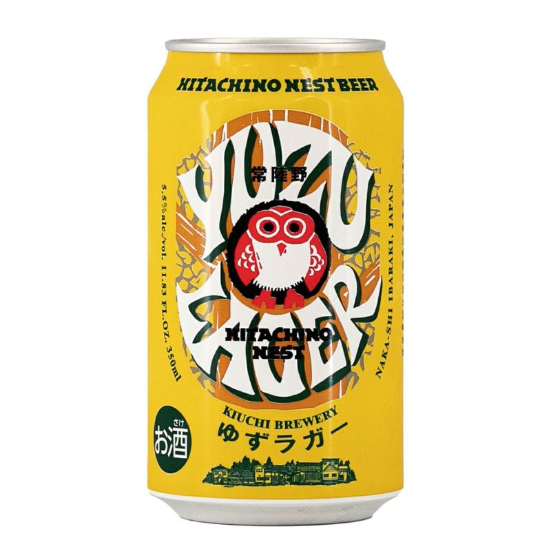 大人気新品 常陸野ネストビール ゆずラガー 350ml 缶 ラガー ビール ゆず ビール・発泡酒