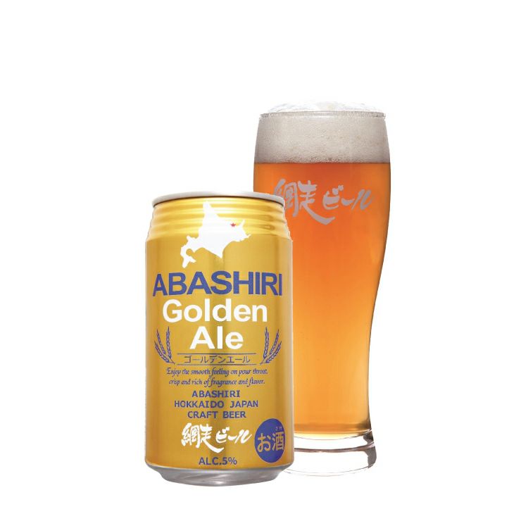 ABASHIRI golden Ale 350ml 缶 黄金色 ゴールデンエール 北海道